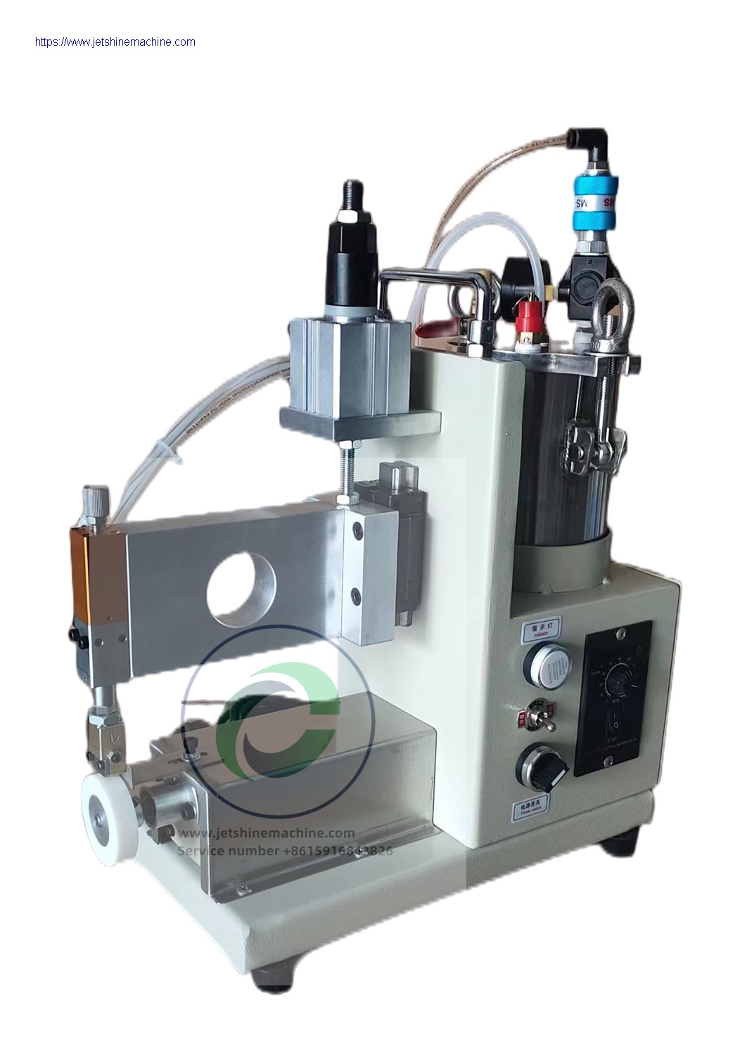 leather edge roller glue cementing machine