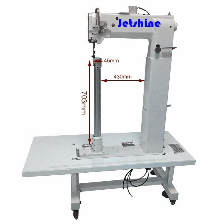 single needle post bed sewing machine for footwear
