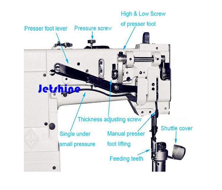 high post bed handbag sewing machine