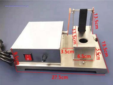 Electronic leather edge inking box