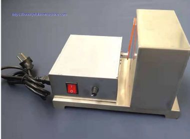 Electronic leather edge inking box