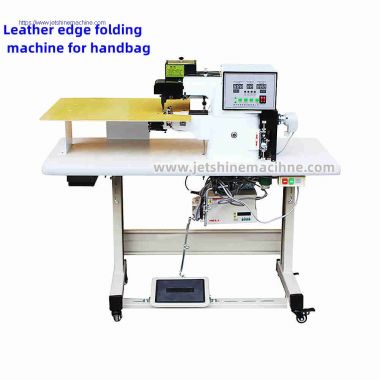 leather edge hot melt cementing folding machine